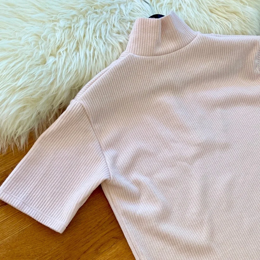 NWOT Zara Soft Ribbed Mini Dress Swim Coverup